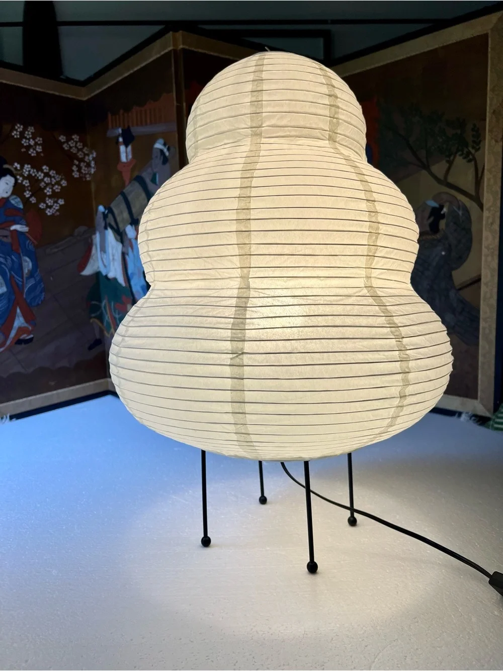 Nogy Akari Style Rice Paper Lamp Portable Table Floor Height 22
